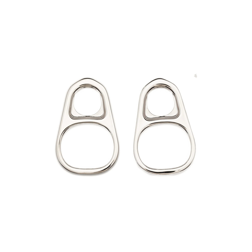 Jean Paul Gaultier Tab Motif Earrings