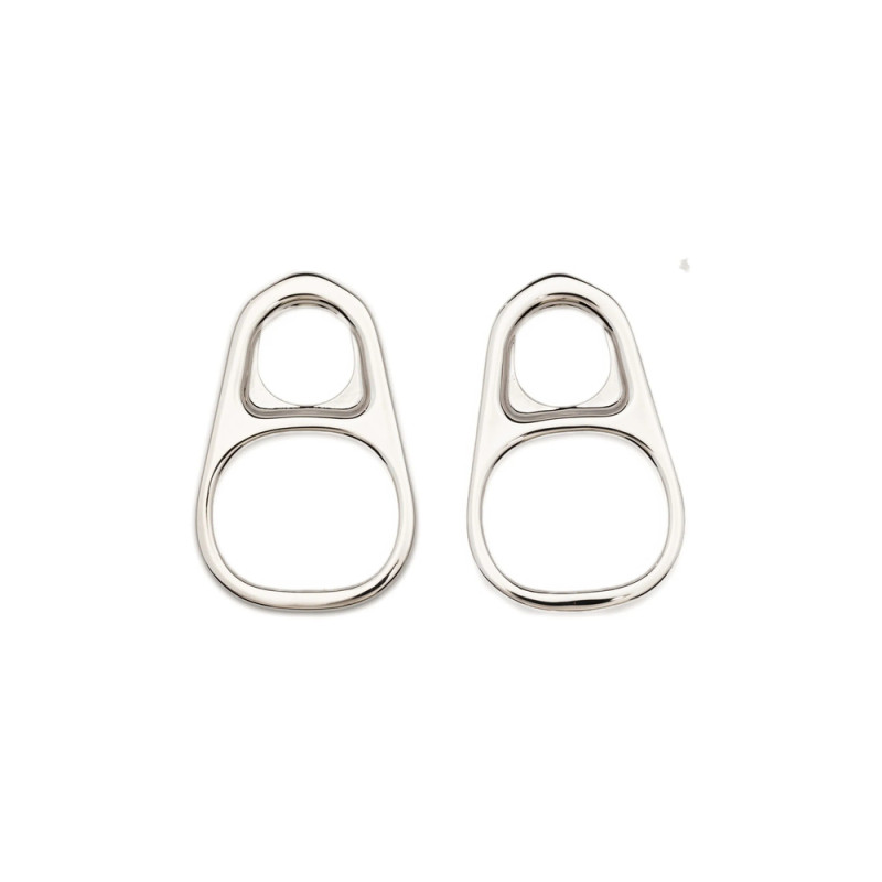 Jean Paul Gaultier Tab Motif Earrings