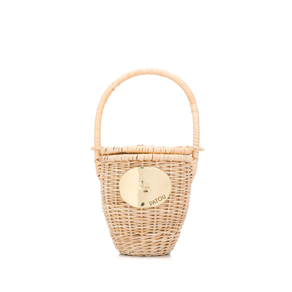 Patou Wicker Bucket Bag