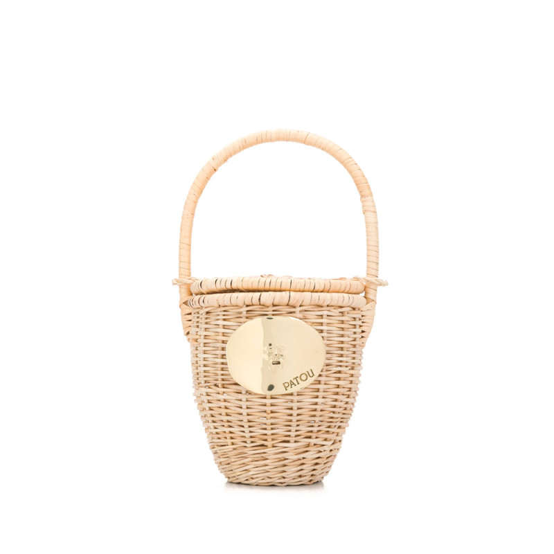 Patou Wicker Bucket Bag