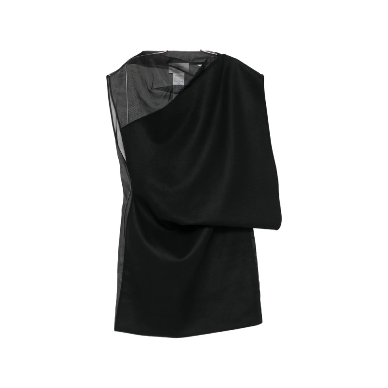 Sportmax Asymmetric-neck Midi Dress