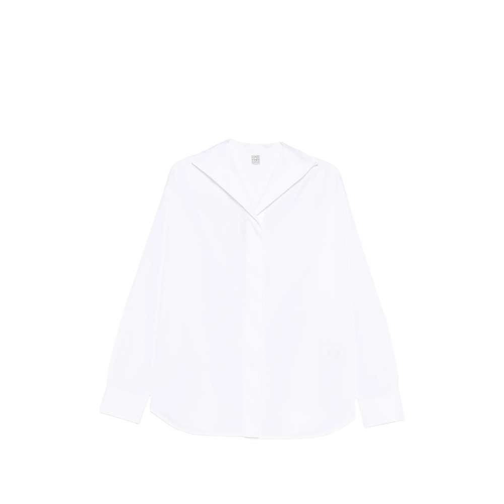 Toteme V-neck Classic Collar Shirt