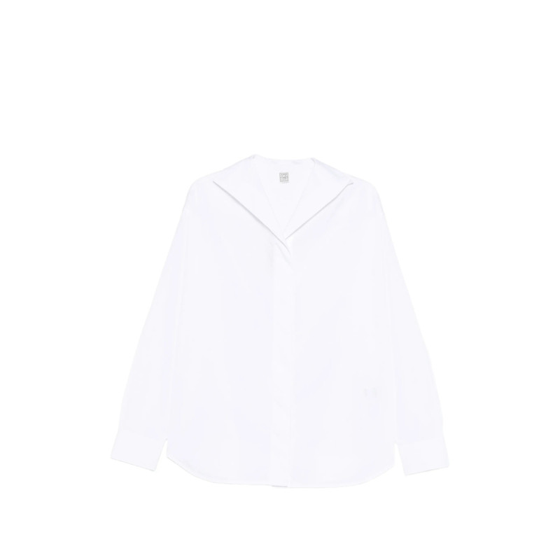 Toteme V-neck Classic Collar Shirt