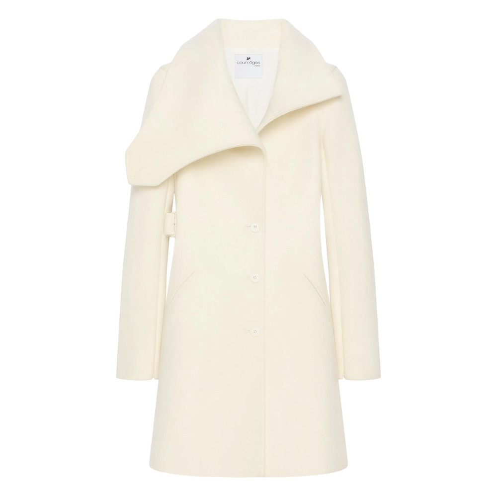 Courrèges Asymmetrical-collar Coat