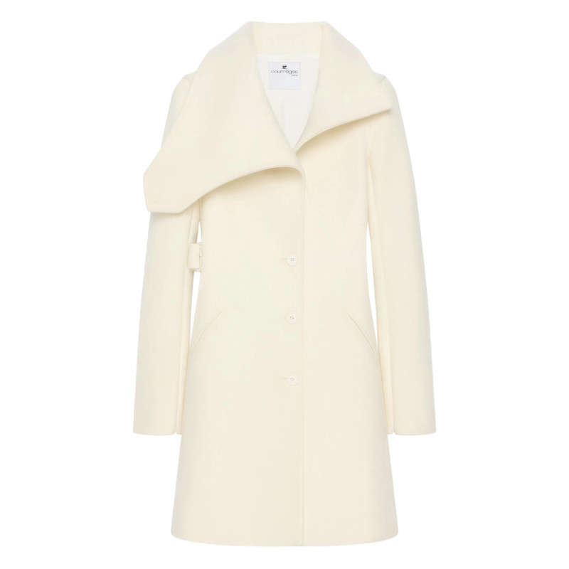 Courrèges Asymmetrical-collar Coat