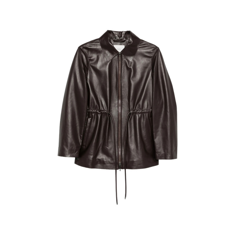 Joseph Drawstring Leather Jacket