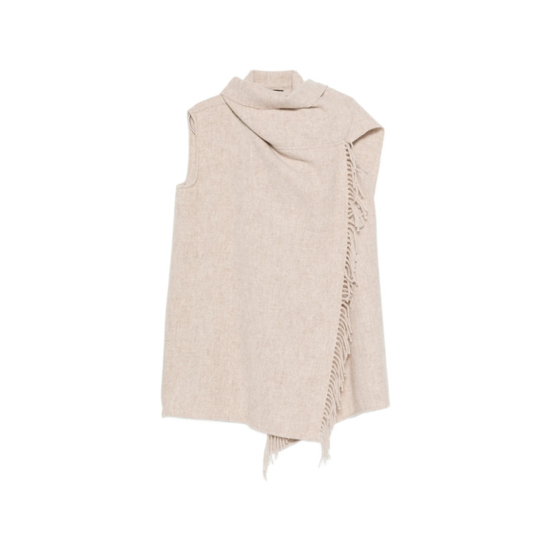 Fabiana Filippi Fringe-trim Sleeveless Jacket