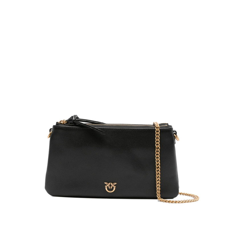 Pinko Double-zip Leather Cross-body Bag