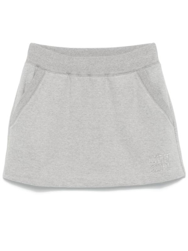 jersey mini skirt