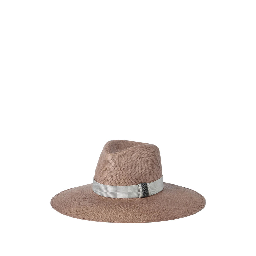 Brunello Cucinelli Leather-band Straw Fedora