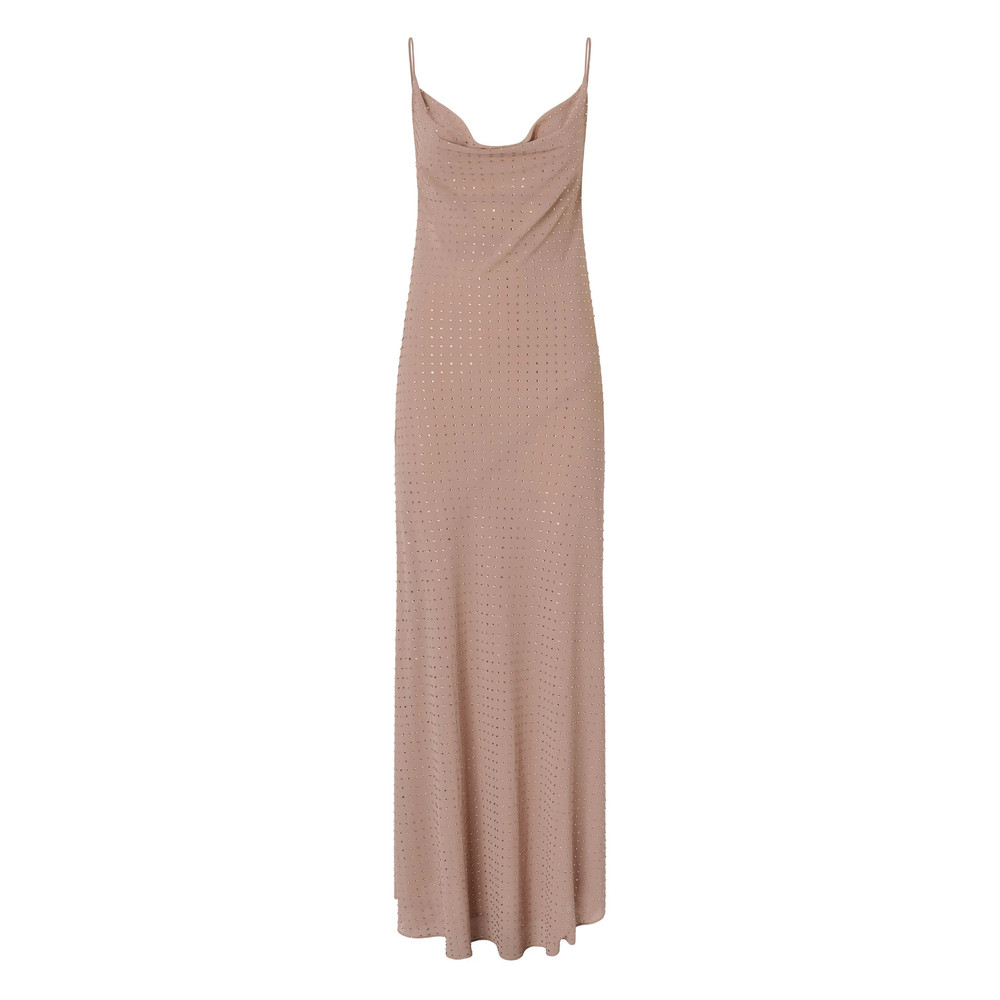 Pinko Embellished Cowl-neck Dress