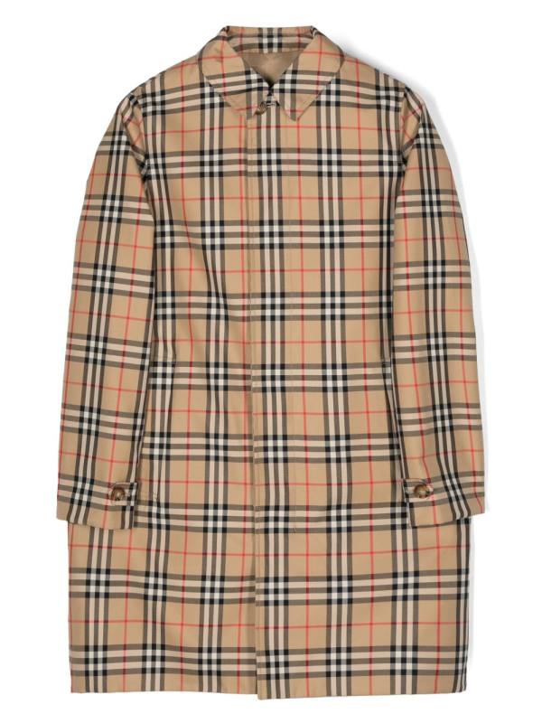 reversible House-Check coat