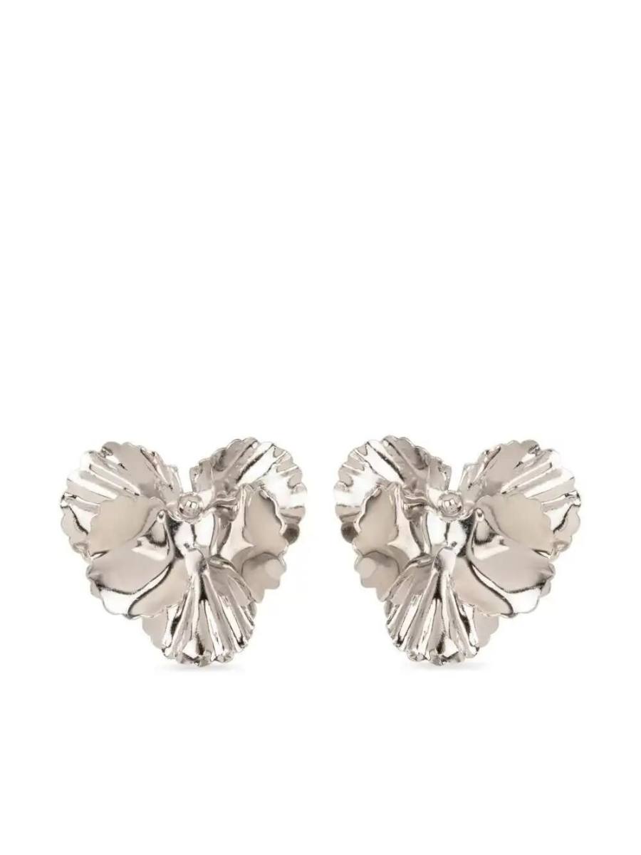 Pansy stud earrings