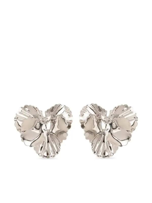 Pansy stud earrings