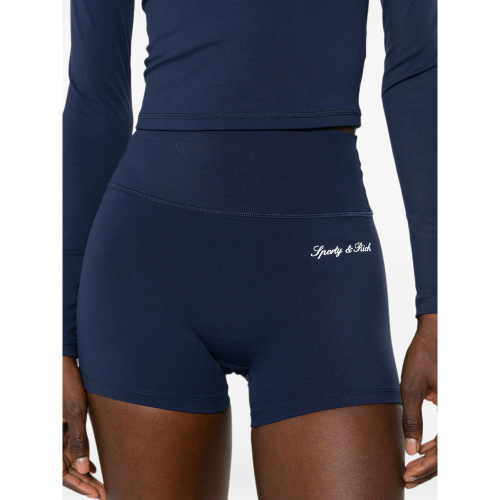 Sporty & Rich Signature Logo Performance Shorts