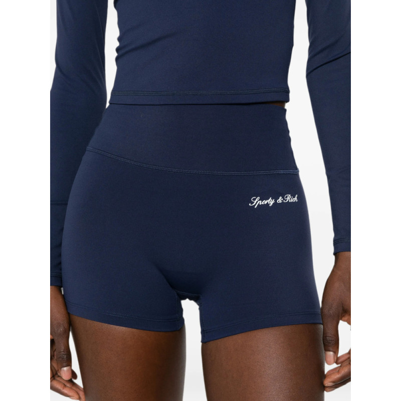 Sporty & Rich Signature Logo Performance Shorts