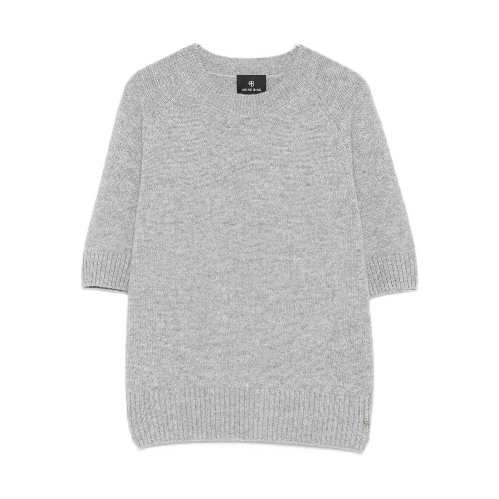 Anine Bing Short-sleeve Cashmere Sweater
