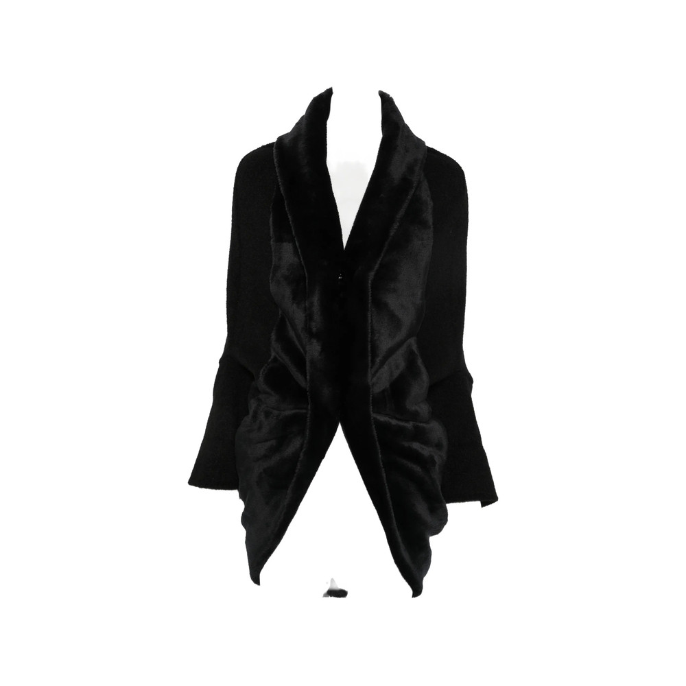 Junya Watanabe Faux-fur Shawl-collar Jacket