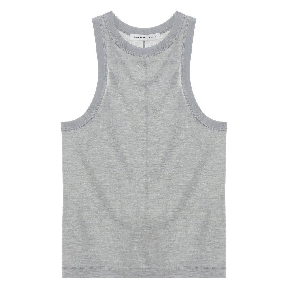 Carven Semi-sheer Tank Top