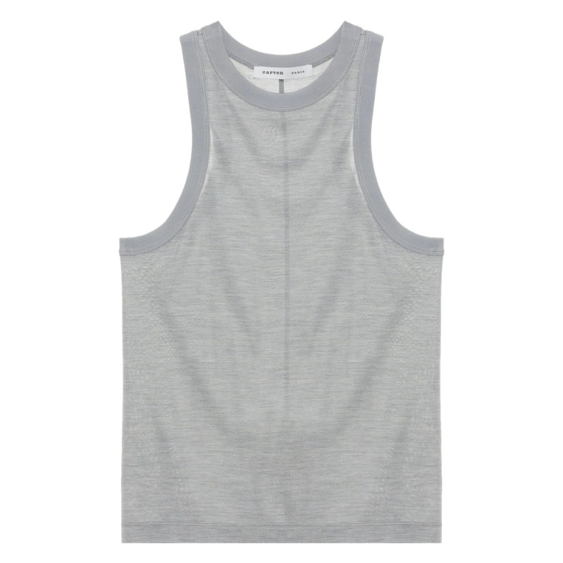 Carven Semi-sheer Tank Top