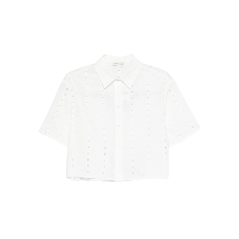Anine Bing Lincoln Button Eyelet Shirt