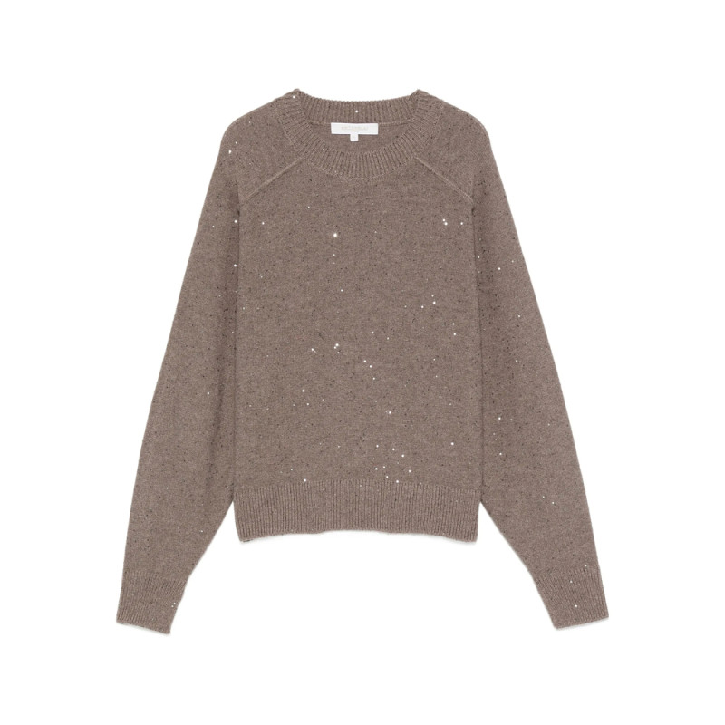 Antonelli Sequin-embellished Crew-neck Sweater