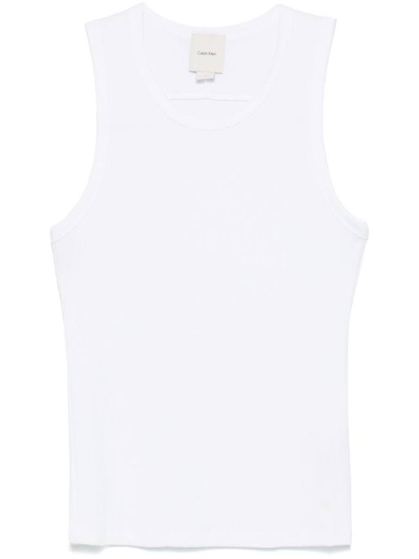 fine-ribbed tank top