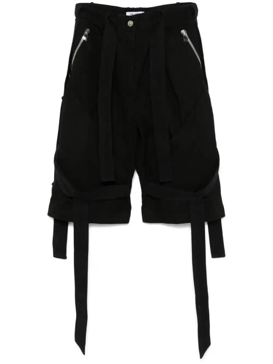 strap-detail shorts