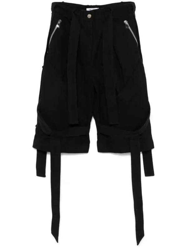 strap-detail shorts