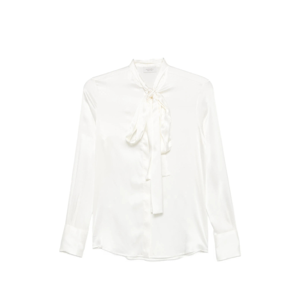 Mazzarelli Pussy-bow Silk Blouse