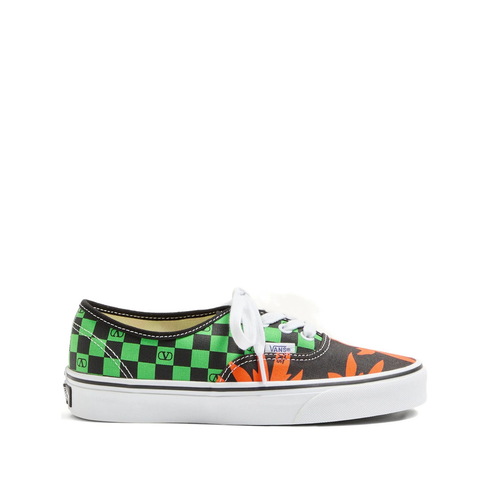 Vans X Valentino X Vans Checkerboard Tropical Leaves Sneakers