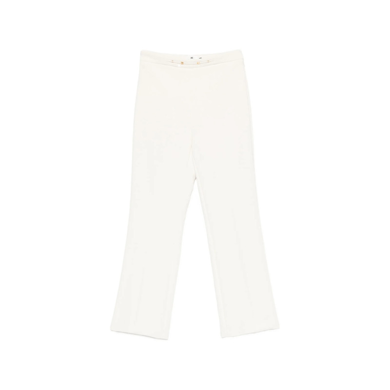 Elisabetta Franchi Cropped Logo-plaque Trousers