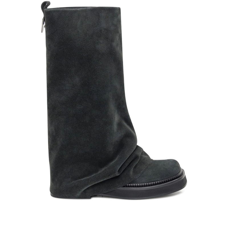 The Attico Slouch Suede Knee-high Boots