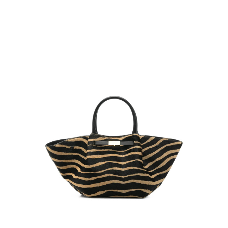 Demellier Midi New York Zebra-effect Tote Bag