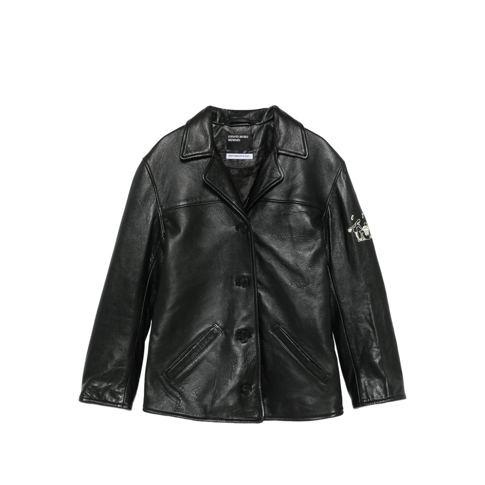 Enfants Riches Déprimés Button-fastening Leather Jacket