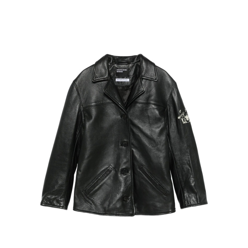Enfants Riches Déprimés Button-fastening Leather Jacket