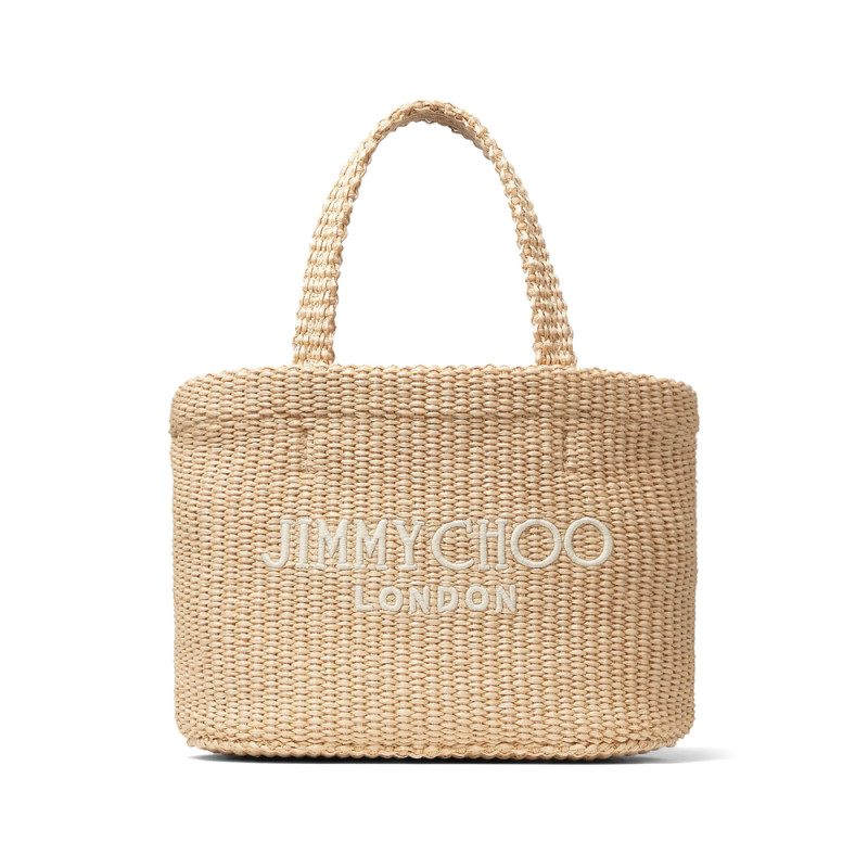Jimmy Choo Mini Logo-embroidered Beach Bag