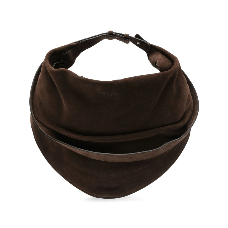 Federico Cina Suede Calfskin Tote Bag