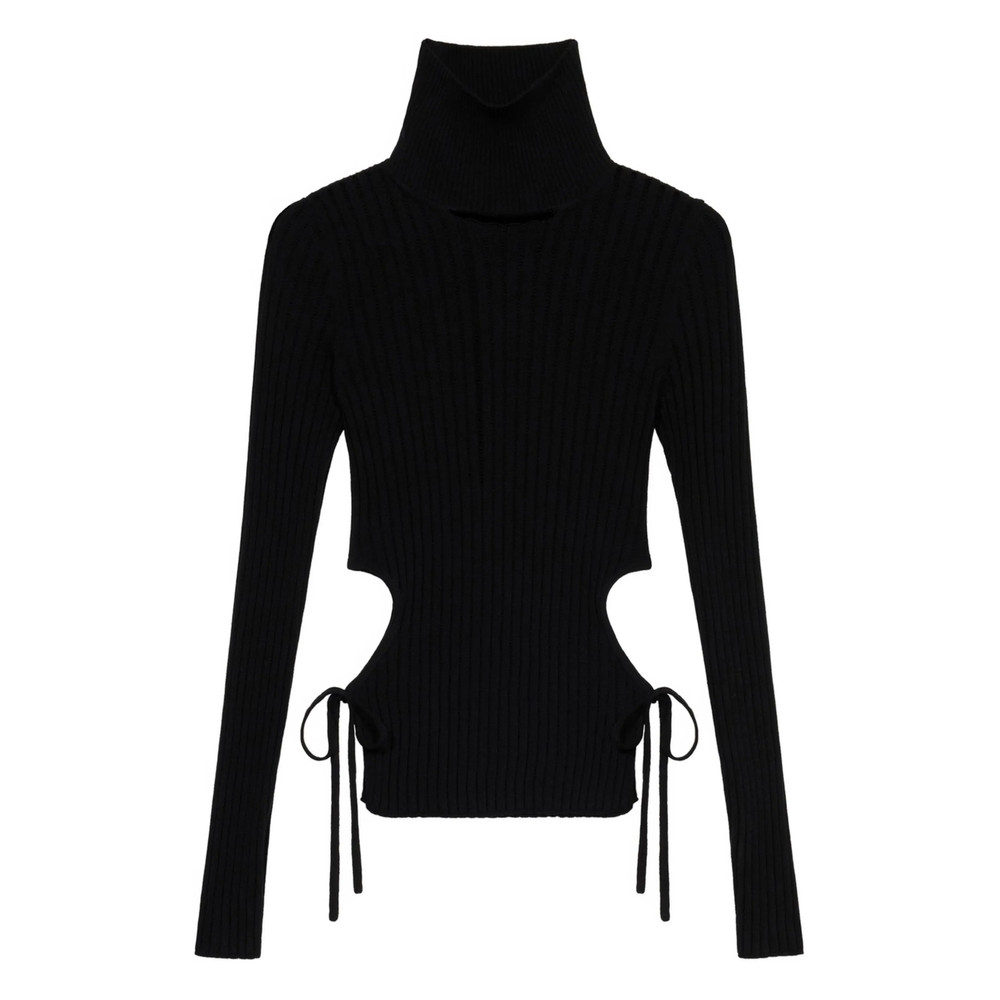 Blumarine Turtleneck Cut-out Top