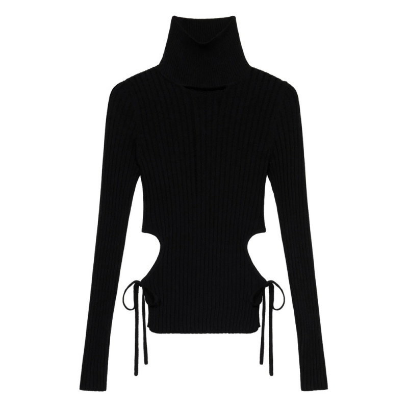 Blumarine Turtleneck Cut-out Top