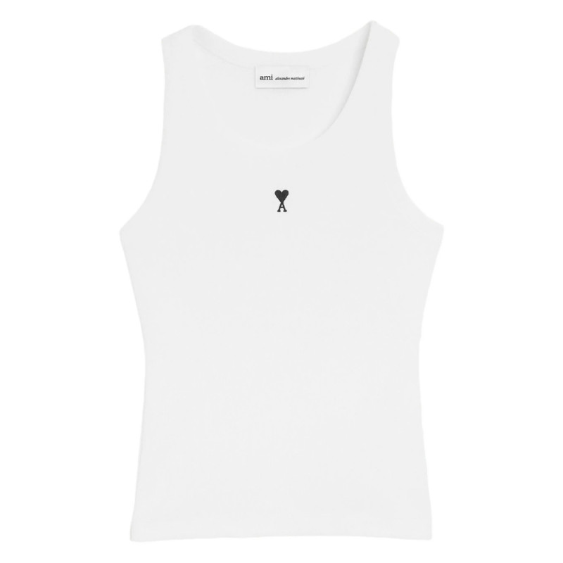Ami Paris Ami De Coeur Logo-detail Tank Top