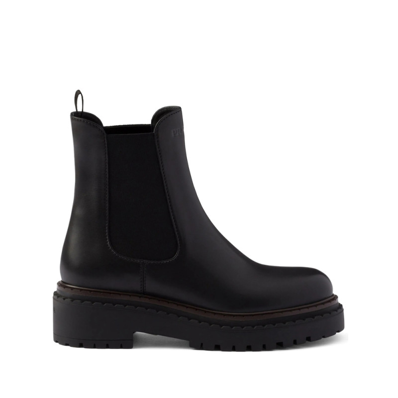 Prada Leather Chelsea Boots