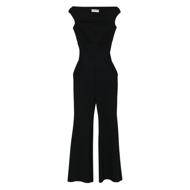 Chiara Boni Rebecca Off-shoulder Flared Jumpsuit