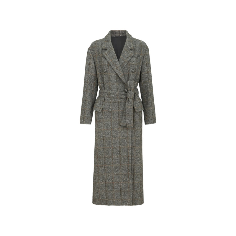 Brunello Cucinelli Check-pattern Double-breasted Coat