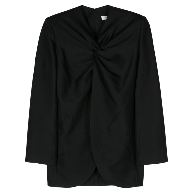 Gia Studios Knot-detail Twill Blouse