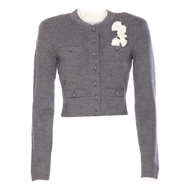 Self-portrait Crochet-flower Button Cardigan