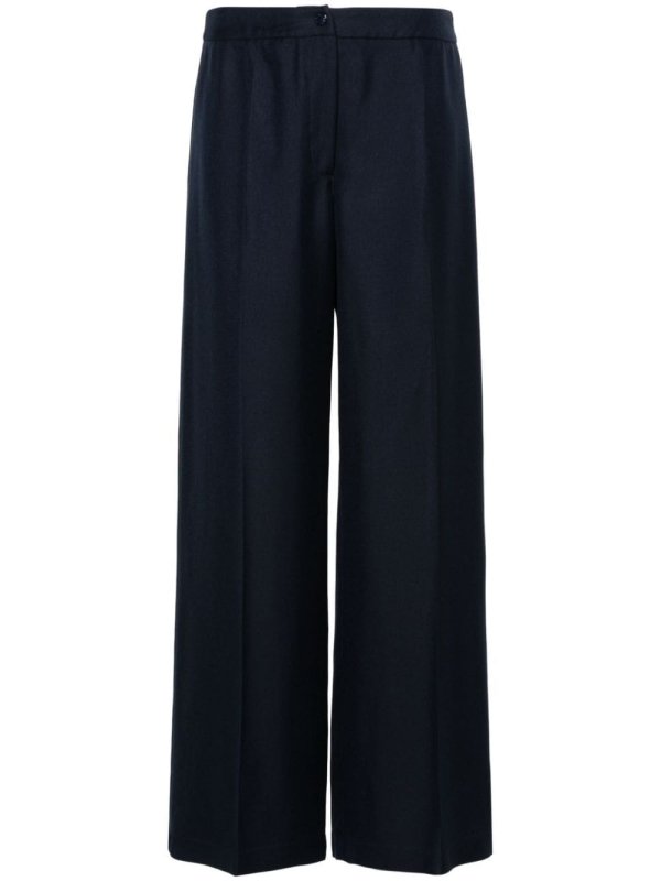 twill palazzo trousers