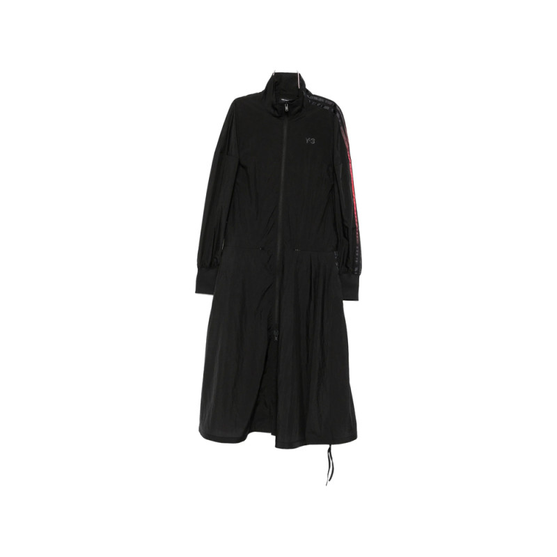 Y-3 Logo-print Zip-fastening Midi Dress