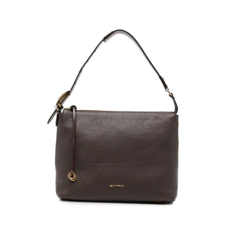 Etro Pebbled Leather Shoulder Bag