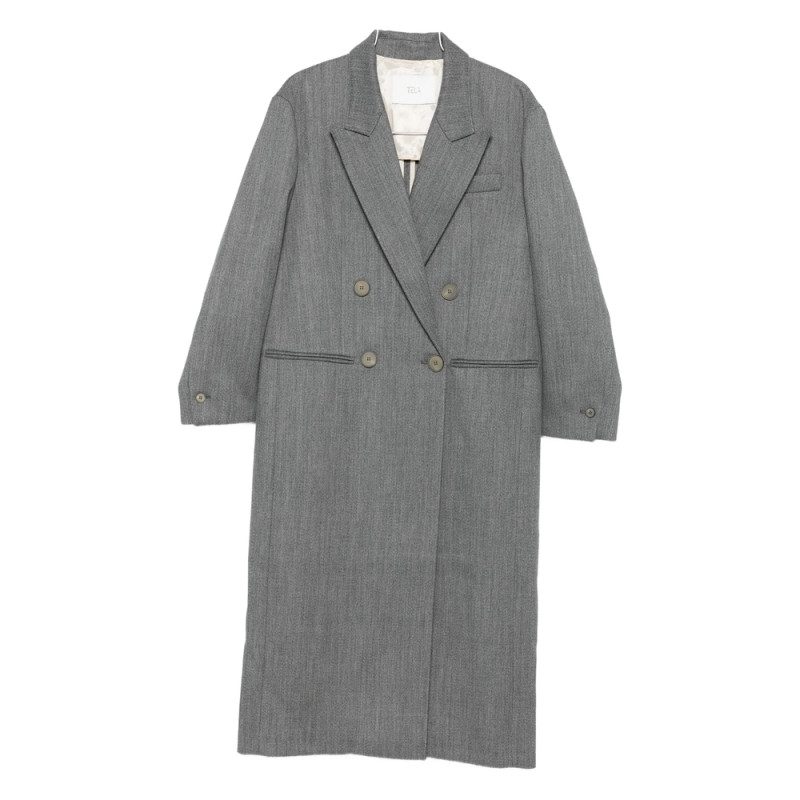 Tela Double-breasted Coat